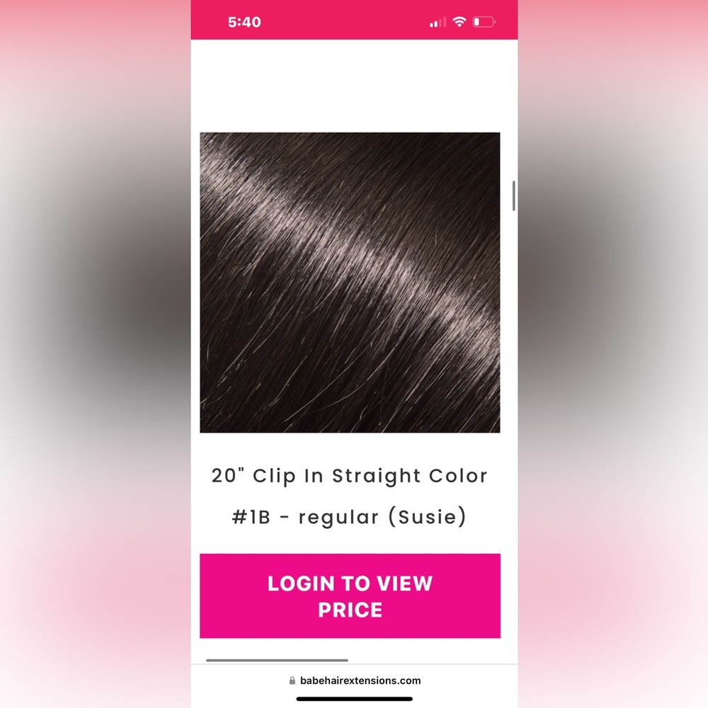 20” clip in hair extensions! They are the brand Babe Hair